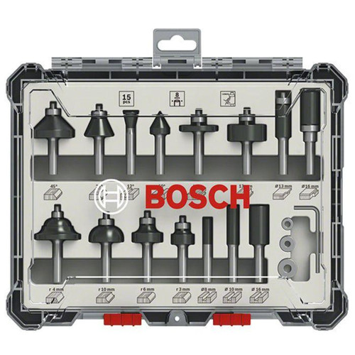 Coffret fraises bosch - coffret, 15