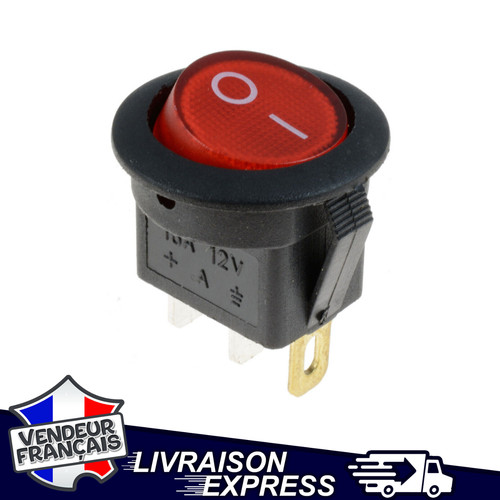 Interrupteur bascule rouge - bascule,