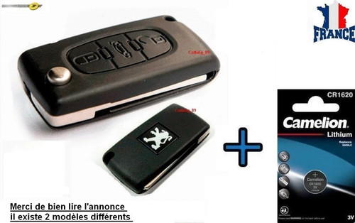 Coque clé pour peugeot 107 - pour,