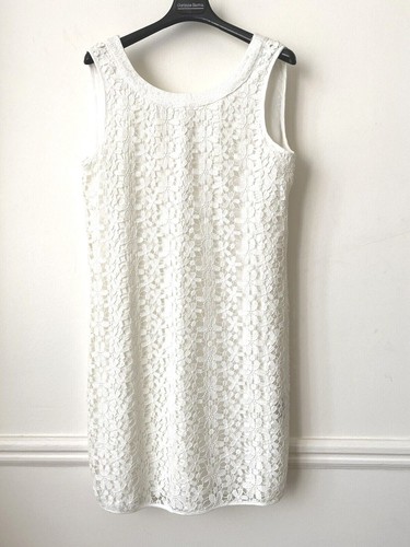 Robe eté blanc dentelle - blanc, coton