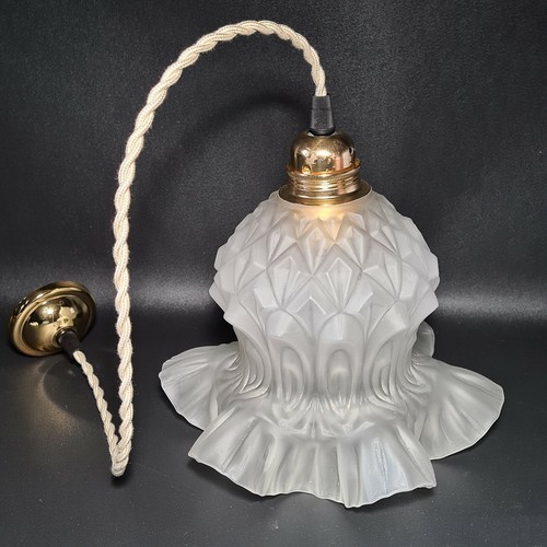 Lampe suspension en verre - 💡,