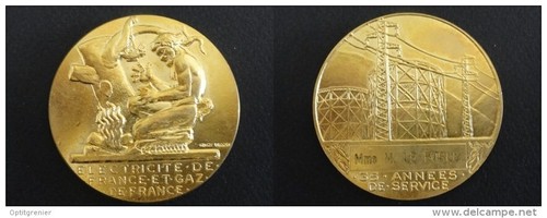 Medaille edf gdf electricite - medaille,