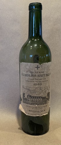 Vintage wine bottle empty 1949 - vintage,