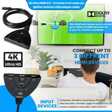 Câble Hdmi 2.0 4K Commutateur