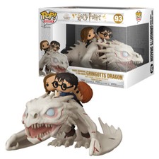 HARRY POTTER Figurine HARRY RON HERMIONE DRAGON N° 93 POP FUNKO 