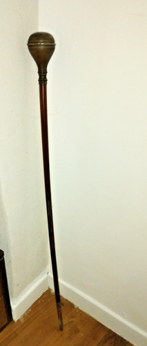 Ancienne canne baton - ancienne, tambour