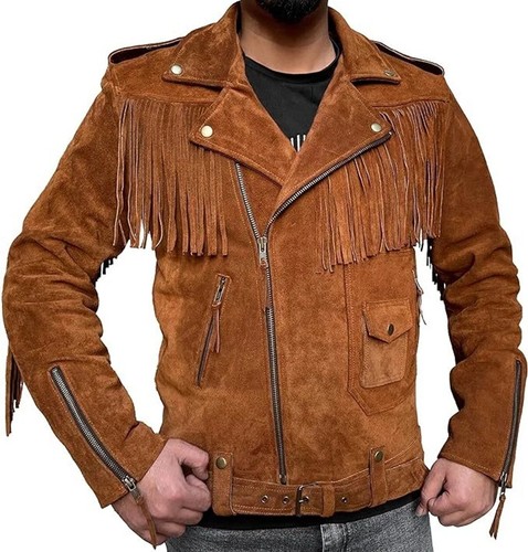 Veste cuir daim - veste,