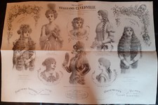 publicité - W. CUVERVILLE - Perruques pour Théâtre - Parfumerie - Années 1900 -