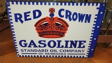 RARE PLAQUE RED CROWN GASOLINE