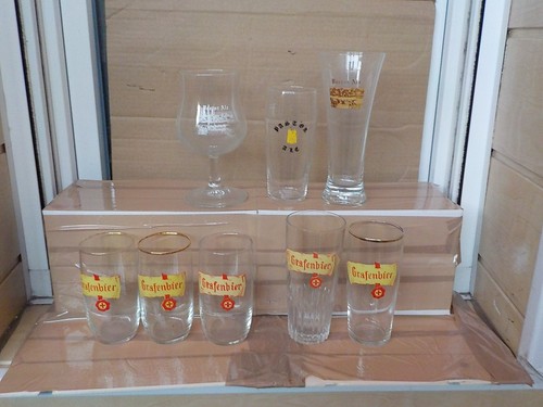 Verre ancien biere - ,
