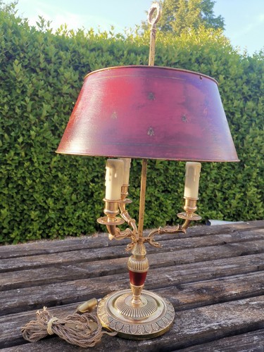 Ancienne lampe bronze maison - lampe,