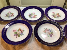 Assiettes anciennes x7, série