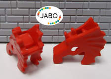 (i 10/26) LEGO 2x 6125 casque de cheval rouge 6096 6076 7419 6091 6082 6056 6...