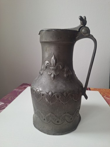 Ancien pichet etain - etain,