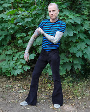 HOMME Velours Pantalon Patte