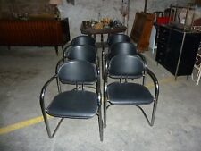 R 1366 Lot de 6 fauteuils vintage Bauhaus ?? Bien Lire le descriptif SVP