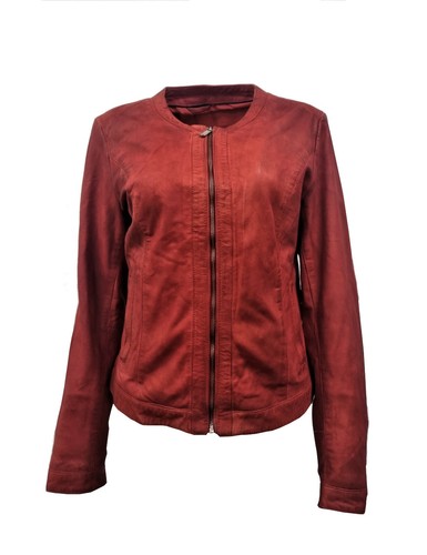 Veste moto cuir - de, buffée