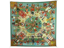 NEUF FOULARD HERMES KACHINAS