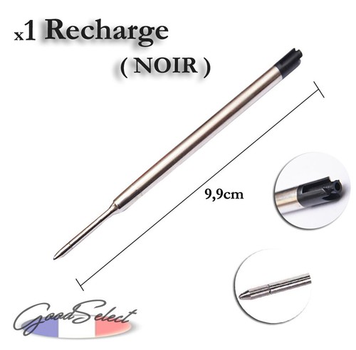Recharge noire 9cm stylo - 1,