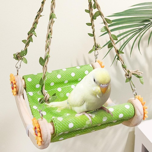 Perroquet suspendu hamac lit