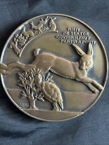 Medaille bronze fable - bronze,
