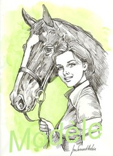 Carte postale jeune fille - fille, et