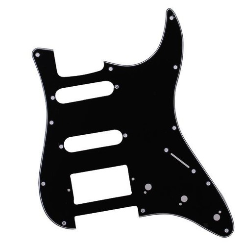 Pickguard noir plis trous - 11,
