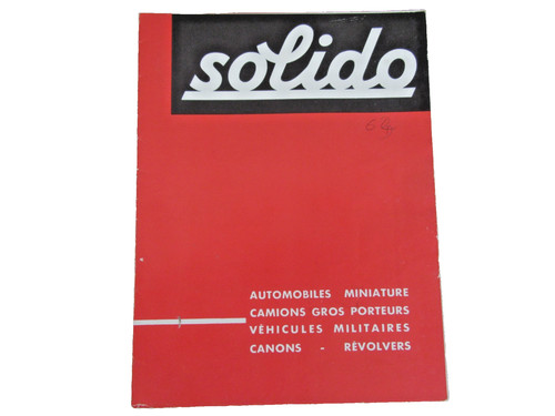 Solido catalogue 1963 - solido,