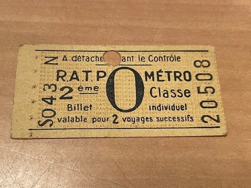 Collection ticket ancien ratp - collection,