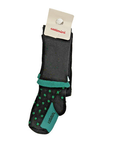 Catimini black green tights - catimini,