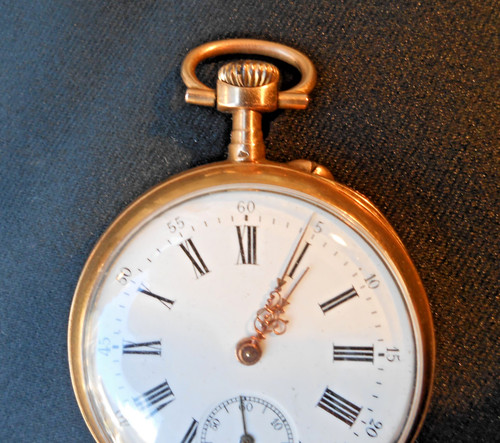 Montre gousset or - montre, massif