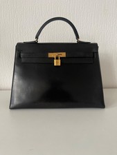 Hermès Kelly 32 cm Noir Box