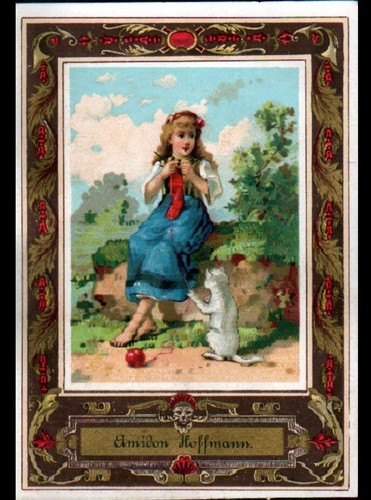 Calendrier poche 1887 sur 6 - calendrier, de