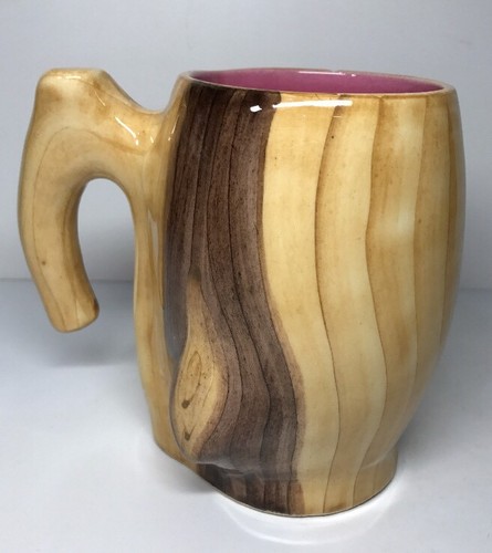 Chope verre imitation bois - /,