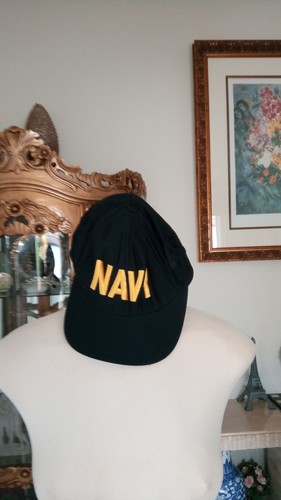 Navy hat cap - hat, snapback