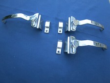 3 Loquets levier de fermeture mentonnet de porte métal chromé Frigo glacière