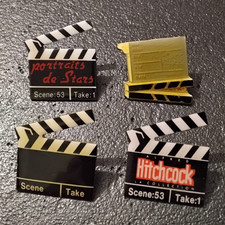 Pin’s Lot de 4 Cinéma Clap (86)