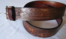 CEINTURE CUIR MOTIF CHASSE