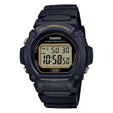 Montre Homme CASIO W-219H-1A2VCF Silicone Noir Chrono Alarm Sub 50mt
