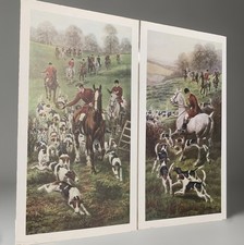 Tableau ancien 2 estampes la