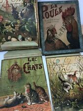 Jeux de Patience 3 Puzzles Poule & Chat & Jouet Ancien & Pierre DELCOURT 
