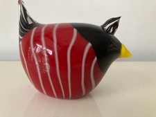 PRESSE PAPIER OISEAU EN VERRE