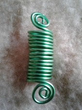 green wire Dreadlock jewelry, braid/hair accessories, Hair/Braid/Dread beads 