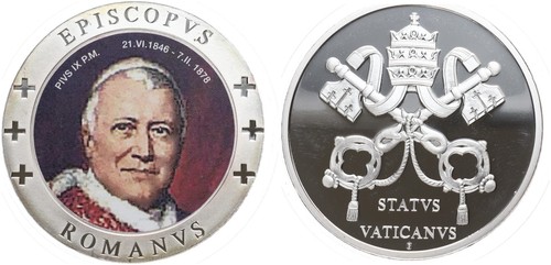 Médaille évêque romain - -,