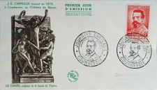 Jean Baptiste Carpeaux, peintre (1827-1875) 1958 Enveloppe 1er JOUR FDC 1074