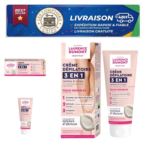 Crème dépilatoire exfoliante - dépilatoire,