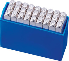 Turnus 331-005 Poinçon Lettrés à frapper Argent 5 mm Set de 27 Pièces *NEUF*