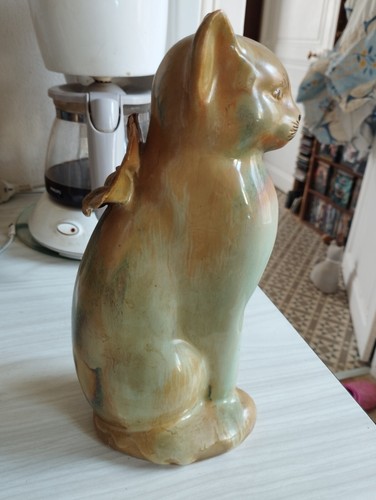 Rare chat pichet vase ancien - vase,