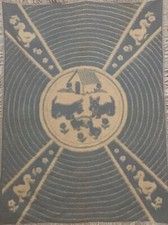 Antique Baby Blanket Blue