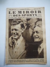 24/05/1927 LE MIROIR DES SPORTS - CHARLES LINDBERGH - RAID NEW YORK = PARIS